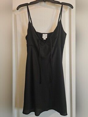 Francesca's Spagetti Strap LBD With Bow Tie Detail